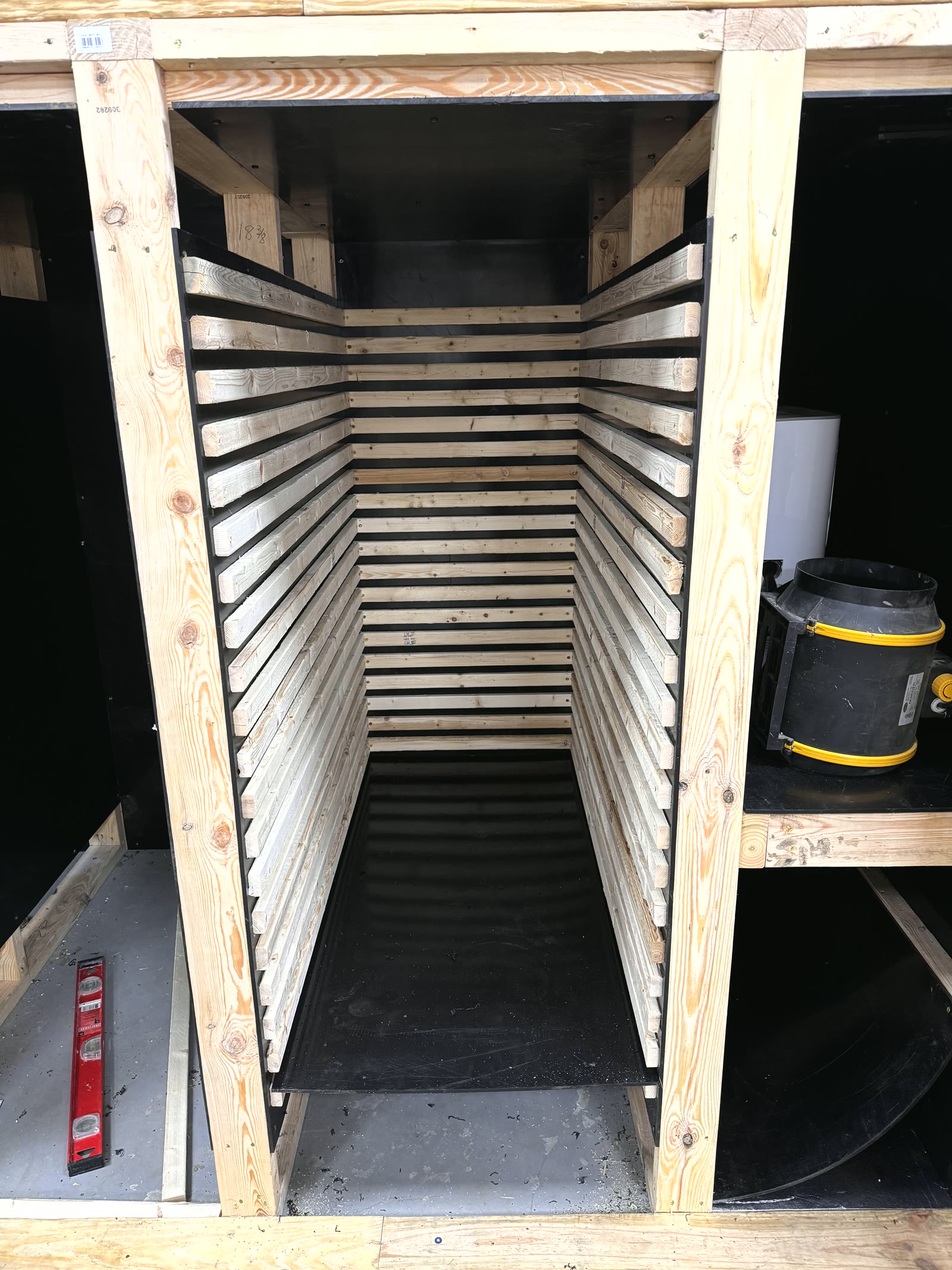 The custom-built Carolina Cordys dryer